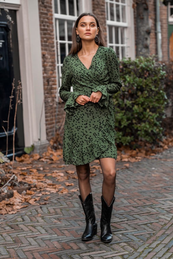 Bobbie Heart Dress Green – shoparchief — foto 2