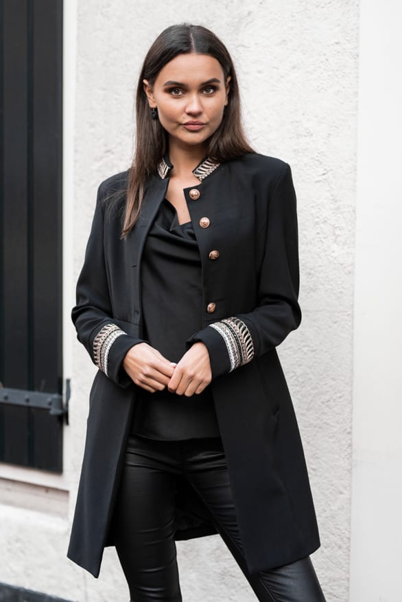 Lynn Waterfall Top Zwart – shoparchief — foto 3