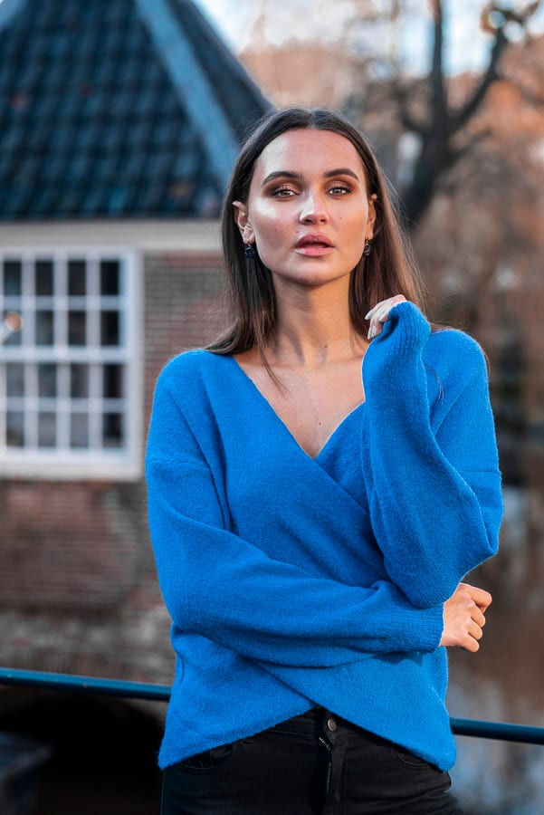 Hayley Sweater Kobalt – shoparchief — foto 3