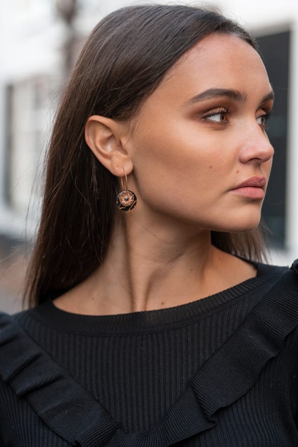Ida Earrings Black – shoparchief — foto 3