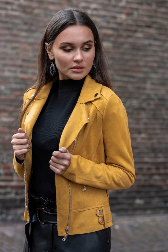 Jessie Biker Jacket Oker – shoparchief — foto 2