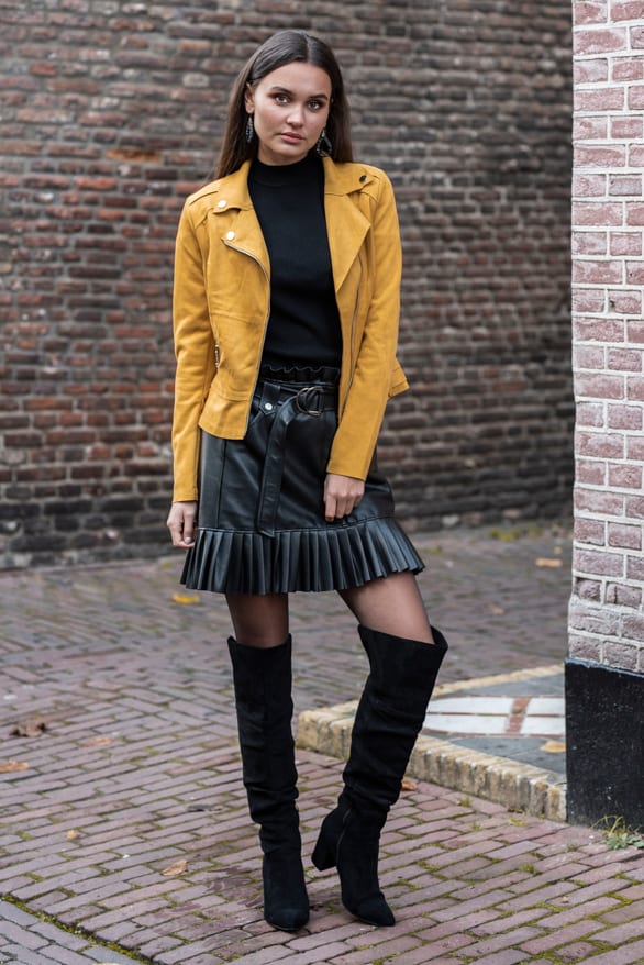 Jessie Biker Jacket Oker – shoparchief — foto 3