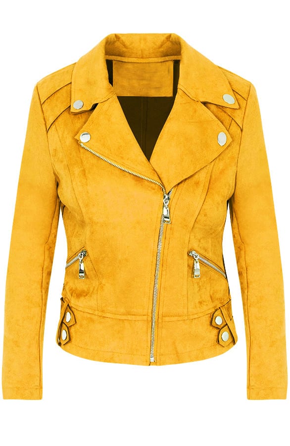 Jessie Biker Jacket Oker – shoparchief