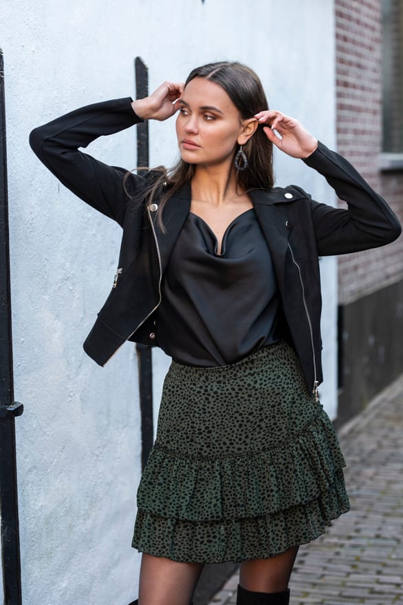 Joy Cheetah Skirt Green – shoparchief — foto 4
