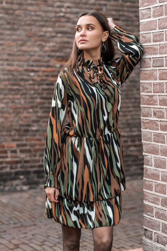 Livia Print Jurk Groen – shoparchief — foto 3