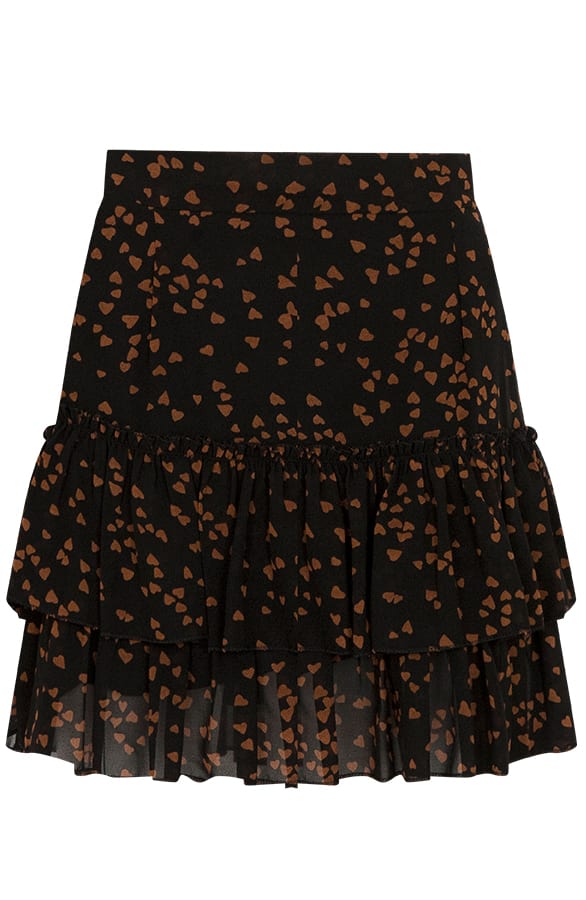 Mandy Hearts Skirt Black – shoparchief