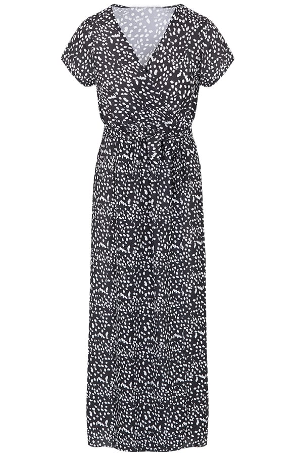 Maya Cheetah Dress Black – shoparchief