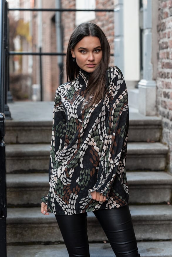 Mayra Print Blouse Groen – shoparchief — foto 2