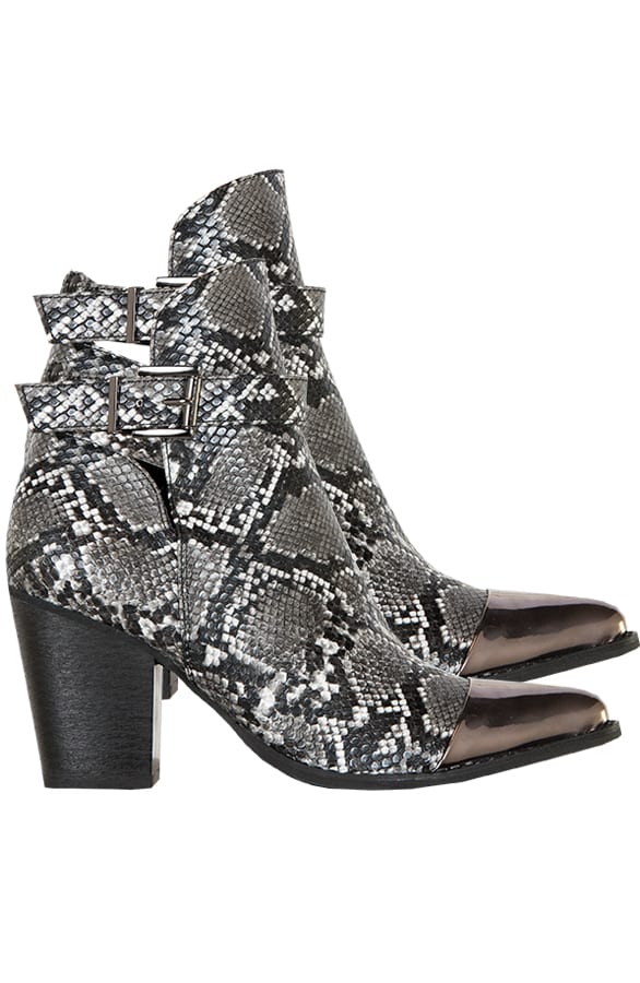 Romy Metallic Snake Boots – shoparchief