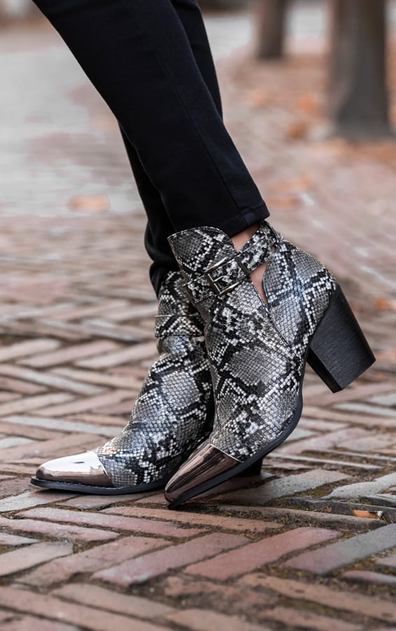 Romy Metallic Snake Boots – shoparchief — foto 2