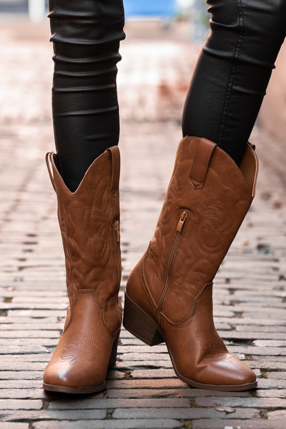 Rox Cowboy Boots Cognac – shoparchief — foto 3