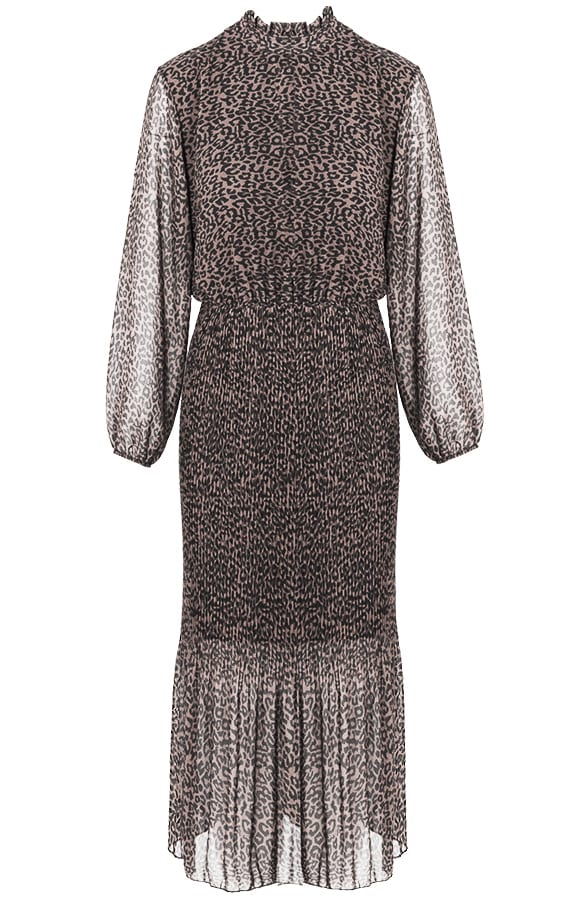 Ryana Panter Jurk Beige – shoparchief