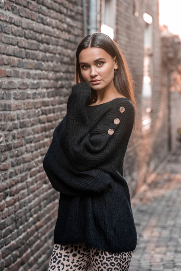 Silva Button Sweater Black – shoparchief — foto 2