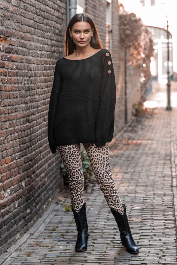 Silva Button Sweater Black – shoparchief — foto 5
