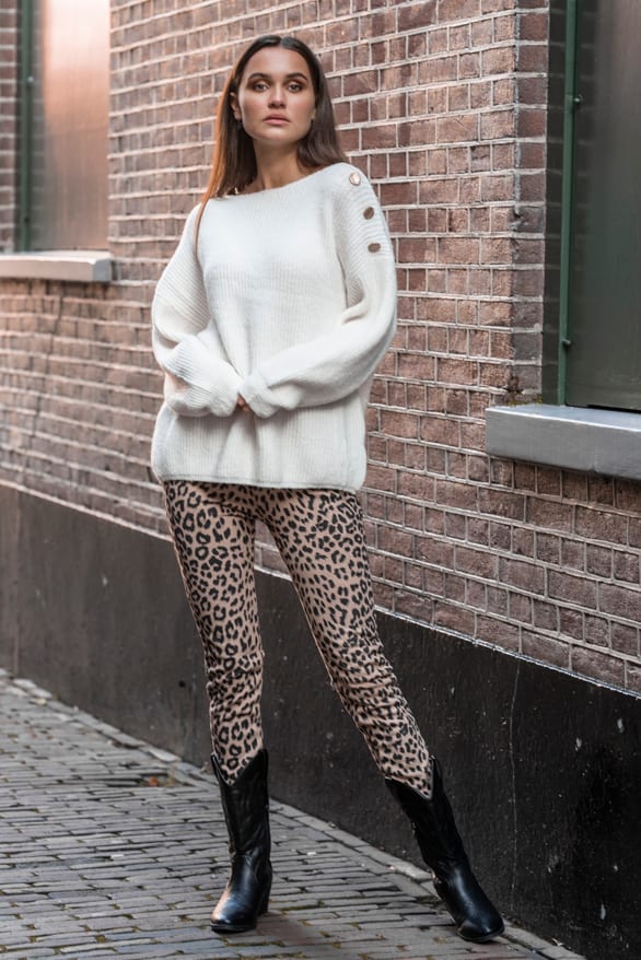 Silva Button Sweater Creme – shoparchief — foto 2