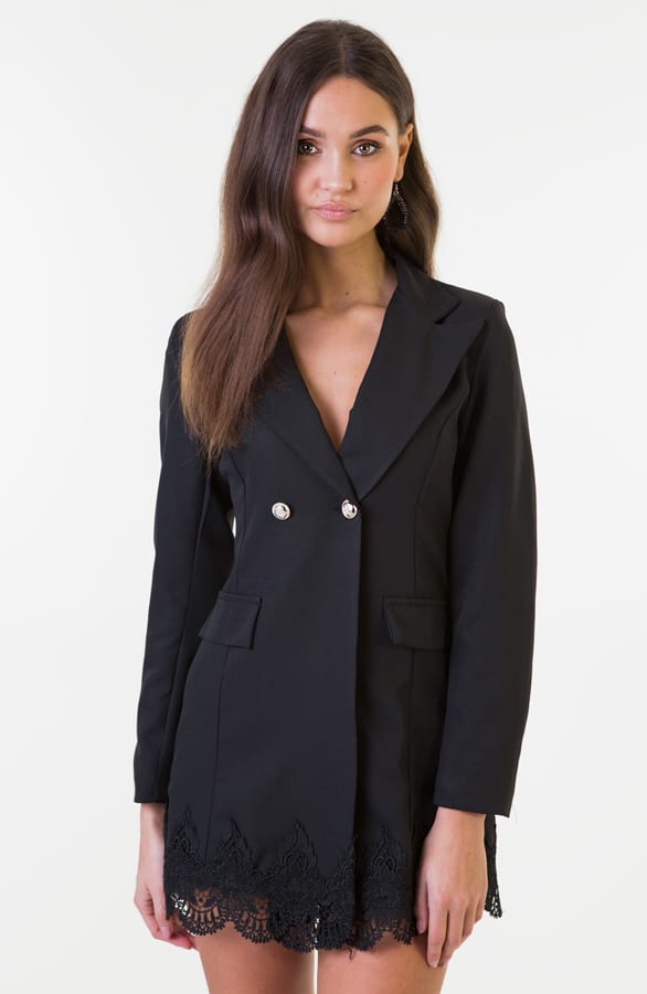 Alena Blazer Met Kant Zwart – shoparchief — foto 2