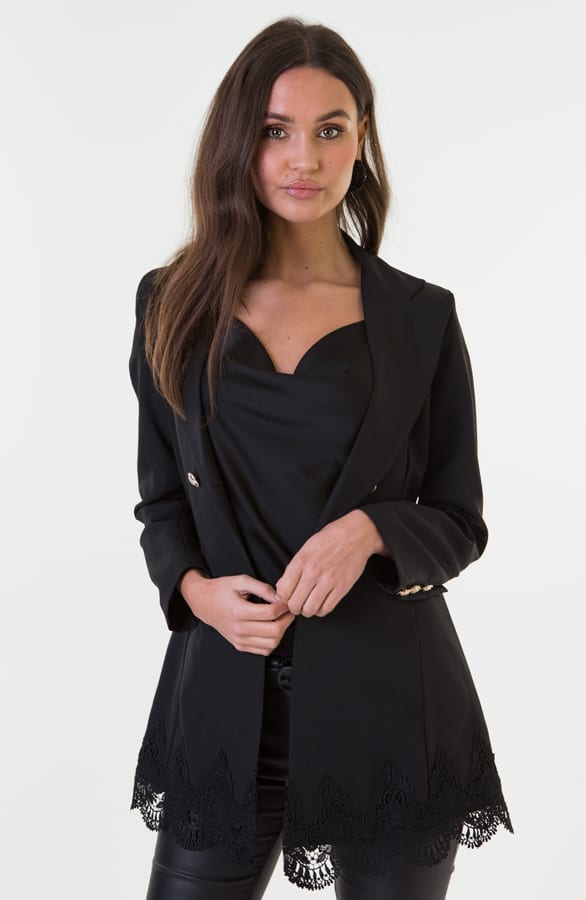 Alena Blazer Met Kant Zwart – shoparchief — foto 3