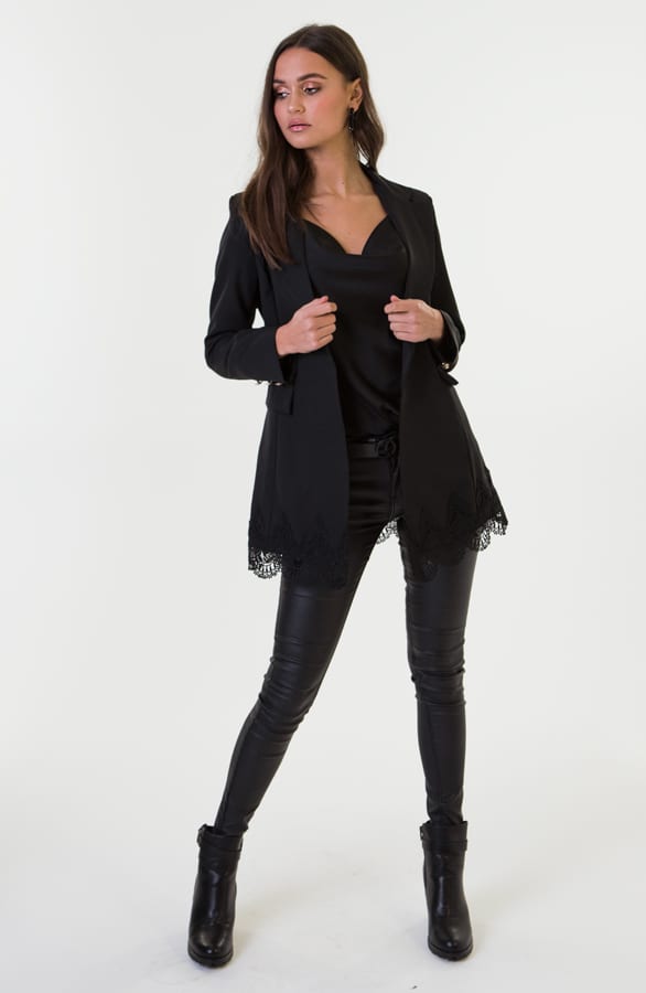 Alena Blazer Met Kant Zwart – shoparchief — foto 5