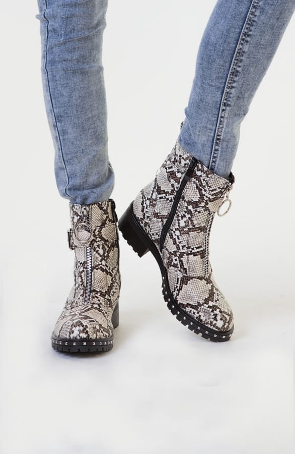 Alice Biker Boots Slangenprint – shoparchief — foto 4