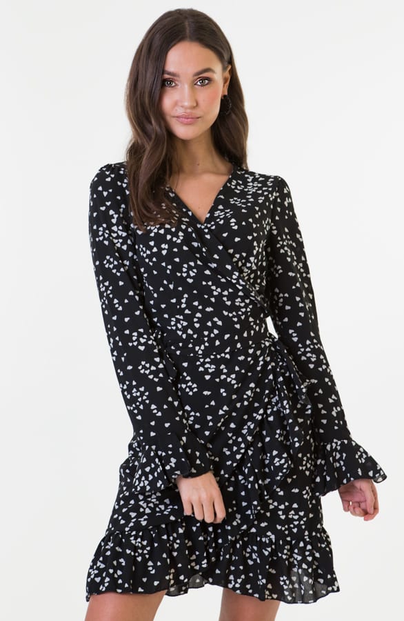Bobbie Heart Dress Zwart Wit – shoparchief