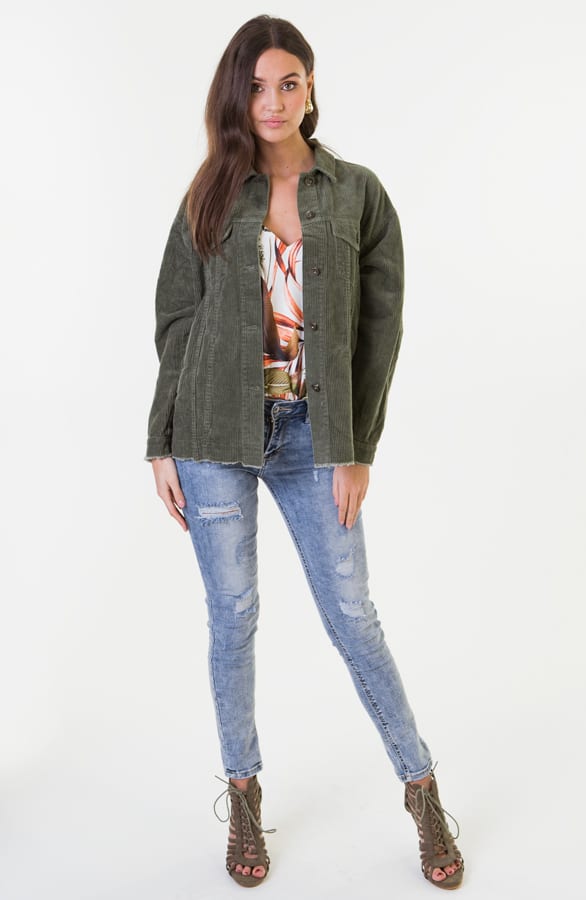 Casey Corduroy Jacket Army – shoparchief — foto 5