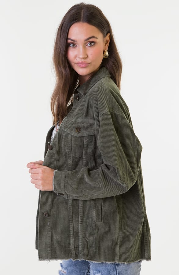 Casey Corduroy Jacket Army – shoparchief — foto 3