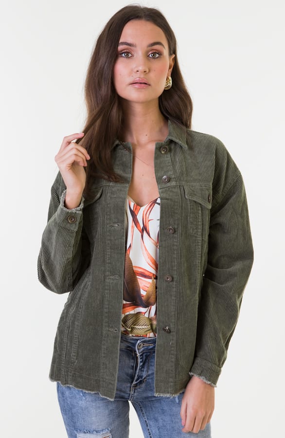 Casey Corduroy Jacket Army – shoparchief — foto 2