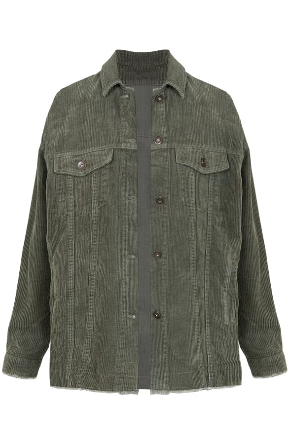 Casey Corduroy Jacket Army – shoparchief