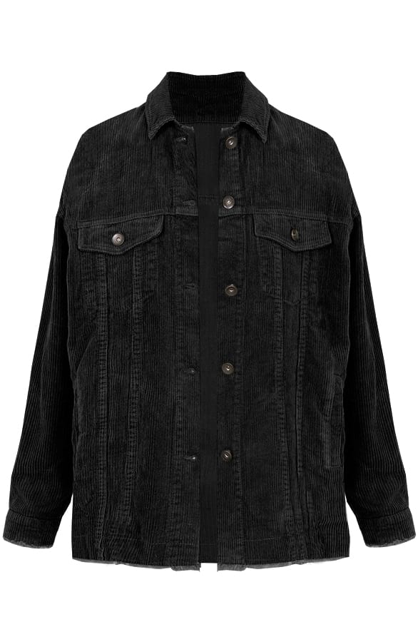 Casey Corduroy Jacket Black – shoparchief