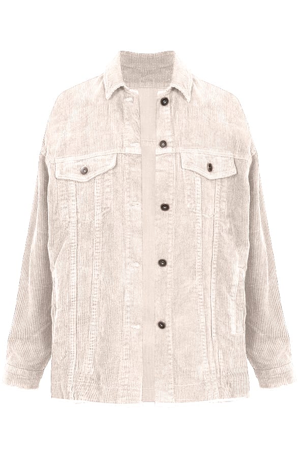 Casey Corduroy Jacket Ecru – shoparchief