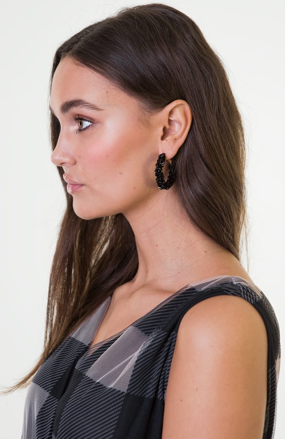Creool Luxury Earrings Black – shoparchief — foto 2