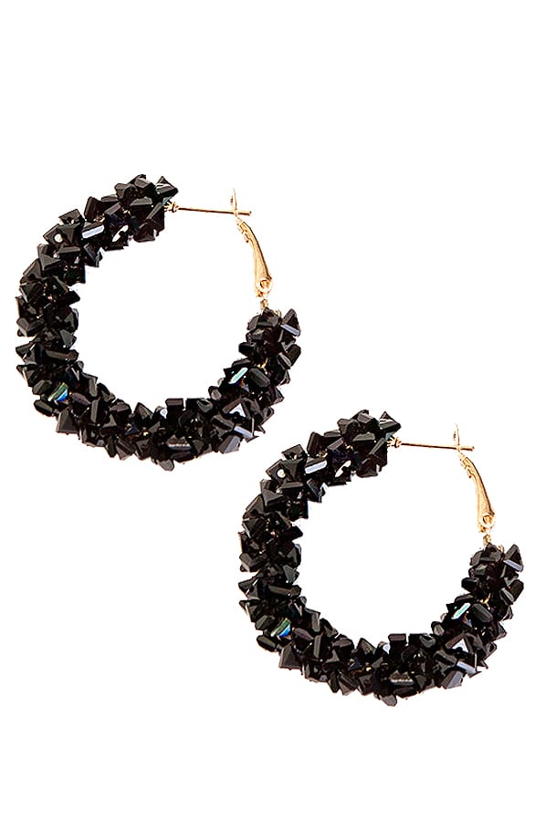 Creool Luxury Earrings Black – shoparchief