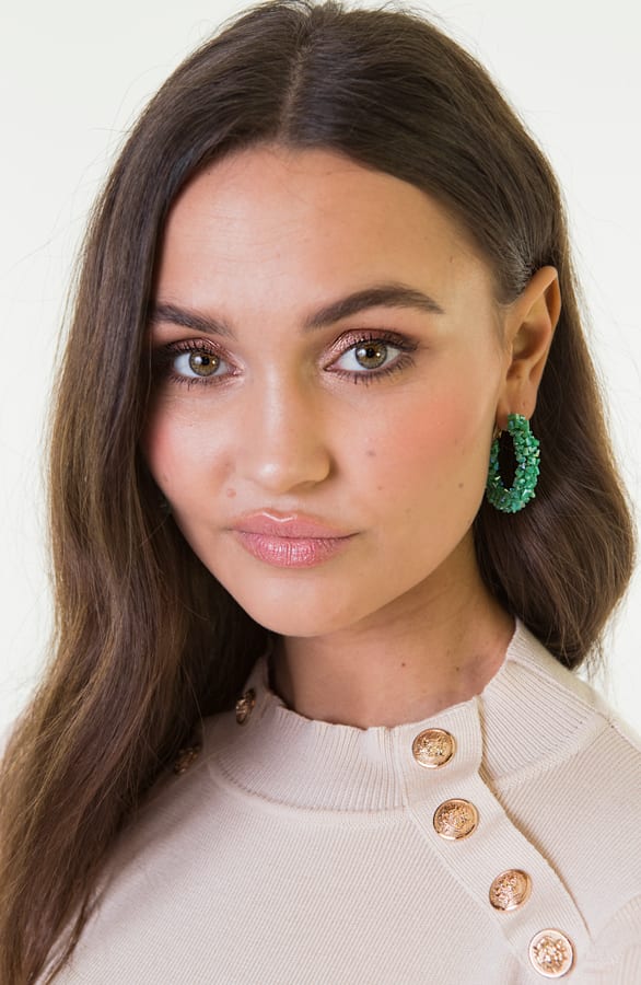 Creool Luxury Earrings Green – shoparchief — foto 2