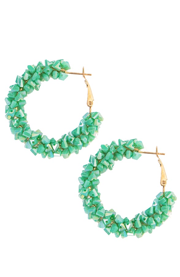 Creool Luxury Earrings Green – shoparchief