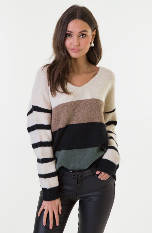 Esmee Strepen Sweater Creme – shoparchief — foto 2