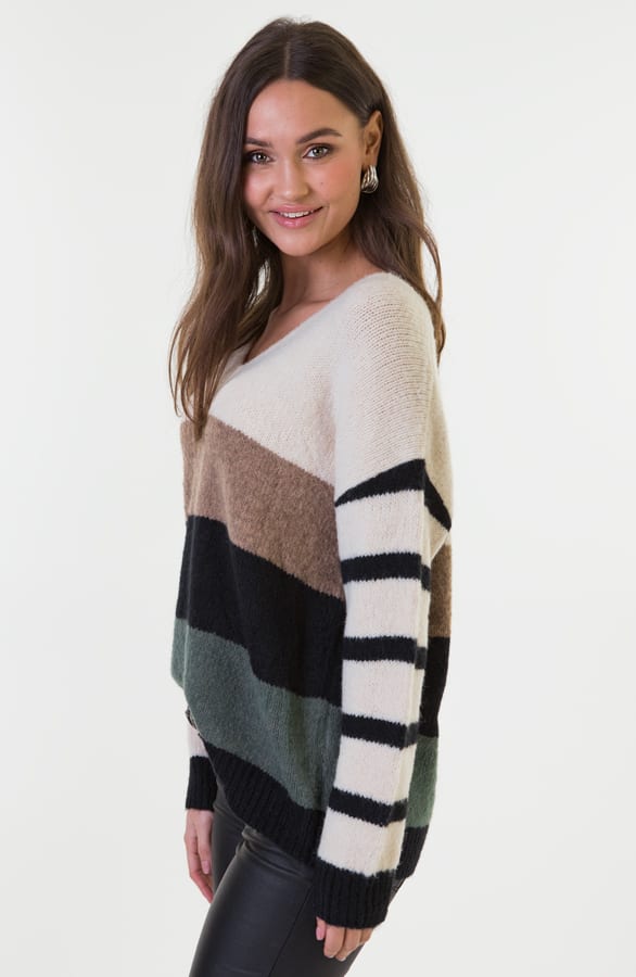 Esmee Strepen Sweater Creme – shoparchief — foto 4