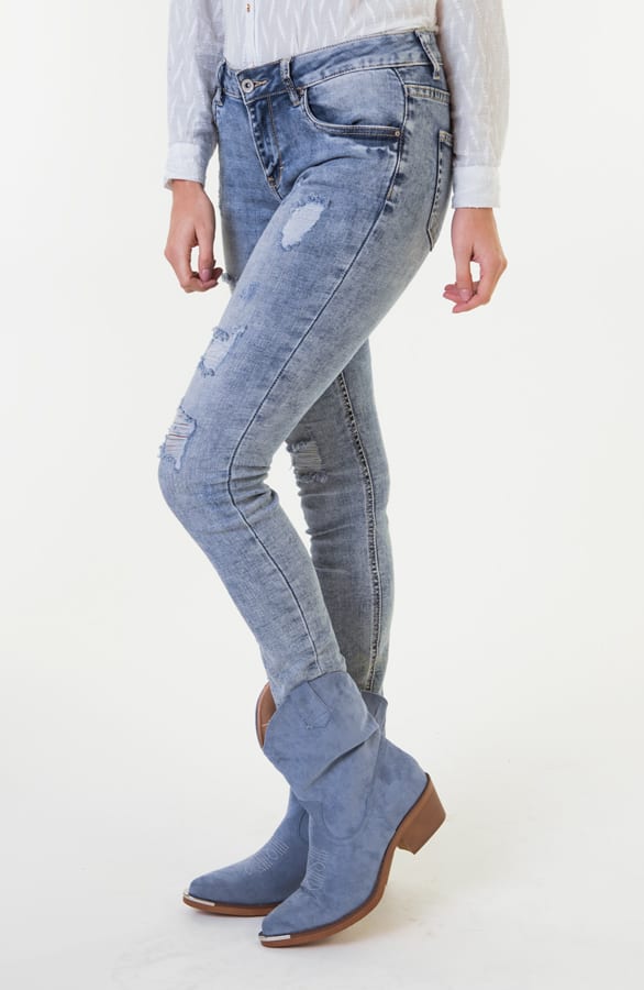 Iris Cowboylaarzen Metallic Blauw – shoparchief — foto 4