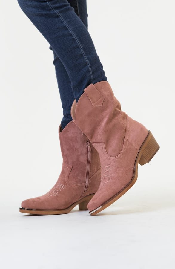 Iris Cowboylaarzen Metallic Oud Roze – shoparchief — foto 3