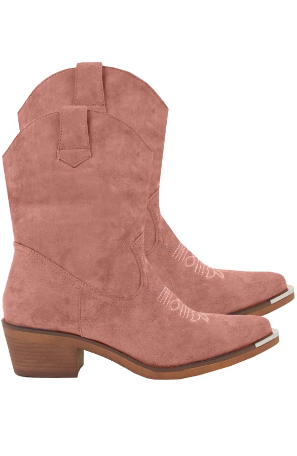 Iris Cowboylaarzen Metallic Oud Roze β shoparchief
