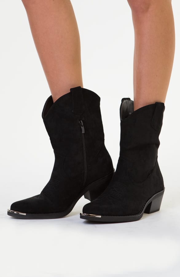 Iris Cowboylaarzen Metallic Zwart – shoparchief — foto 3