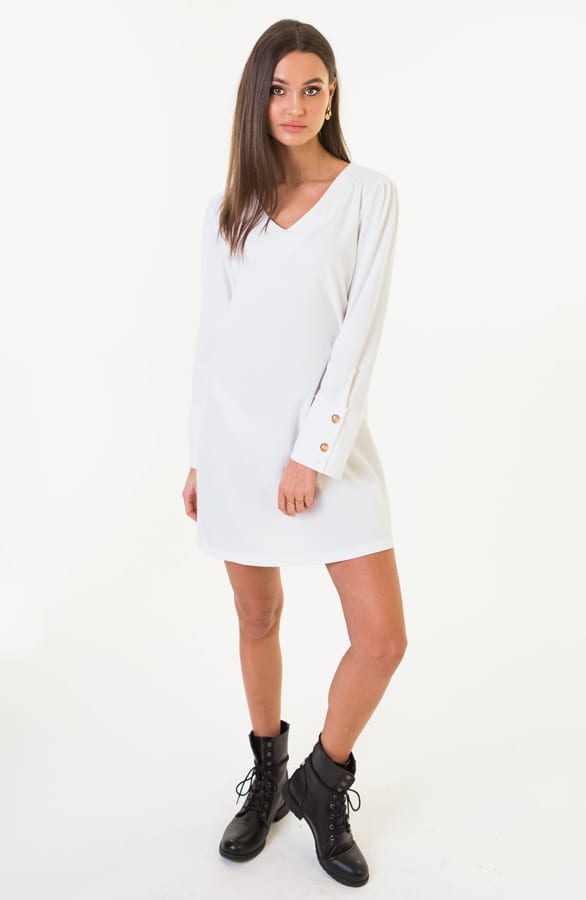 Jasmine Tuniek Met Knopen Wit – shoparchief — foto 3