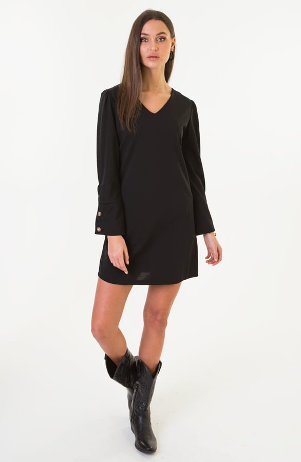 Jasmine Tuniek Met Knopen Zwart – shoparchief — foto 4