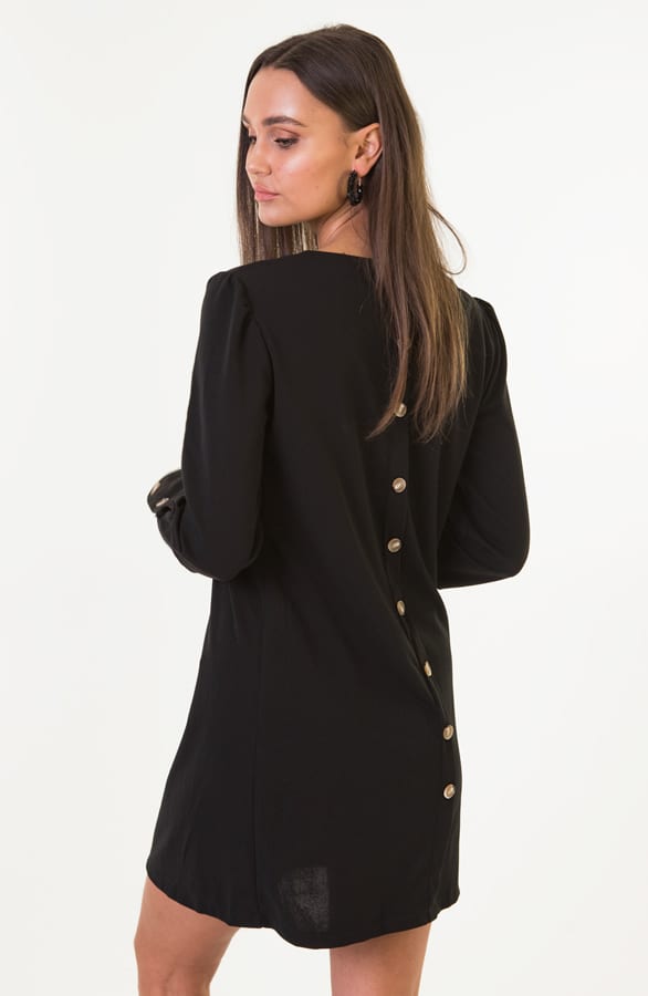 Jasmine Tuniek Met Knopen Zwart – shoparchief — foto 3