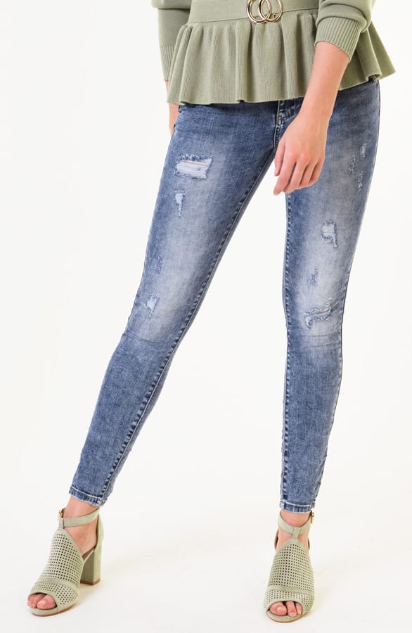 Jenna Damaged Jeans Blauw – shoparchief — foto 4