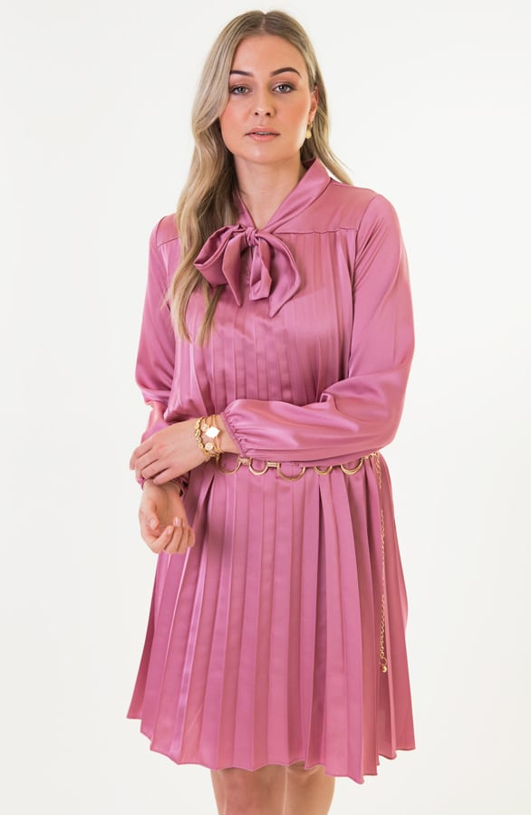 Laurie Plisse Jurk Roze – shoparchief — foto 2