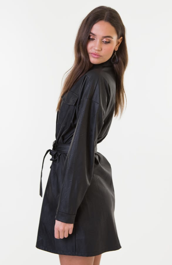 Lina Leather Dress Short – shoparchief — foto 4