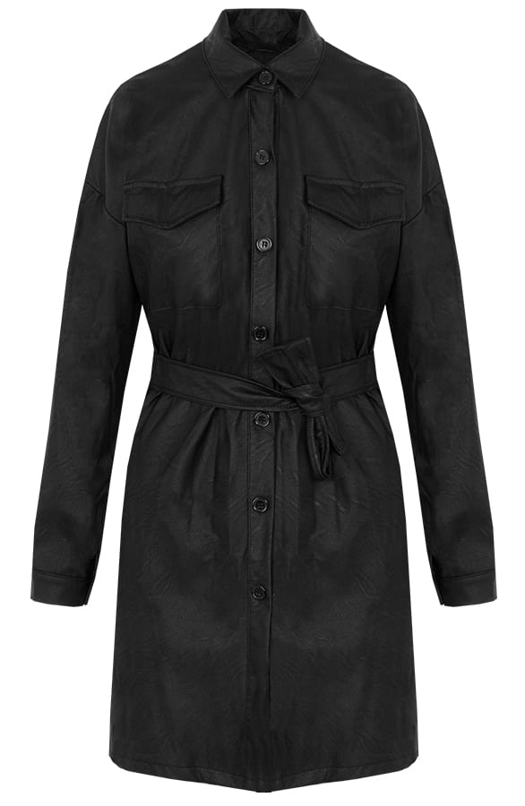 Lina Leather Dress Short – shoparchief
