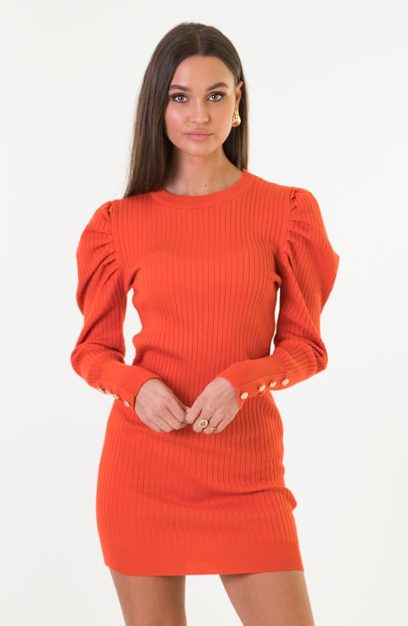 Louise Stretch Jurk Koraal – shoparchief — foto 2