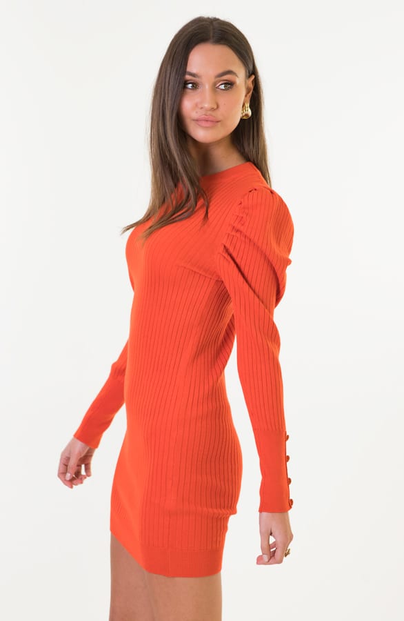 Louise Stretch Jurk Koraal – shoparchief — foto 4