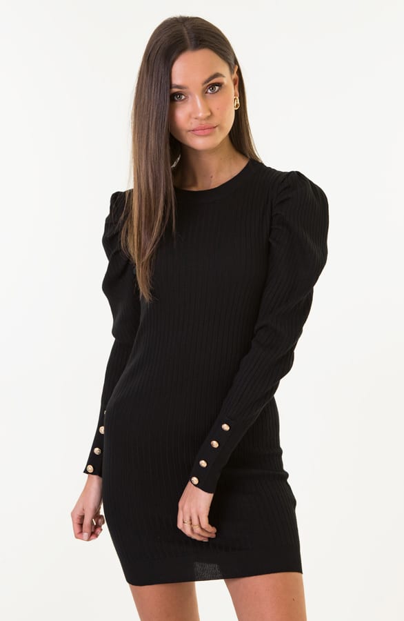 Louise Stretch Jurk Zwart – shoparchief — foto 2